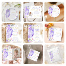 Purple Butterfly Kisses Party