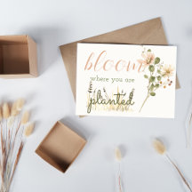 'Bloom Where You Are Planted' Watercolor