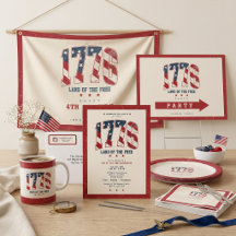 1776 4th of July Patriotic BBQ Party Collection