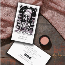 Tarot Nail Technician Business Skeleton 