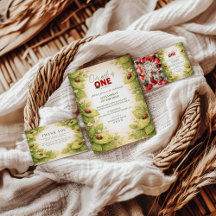 Vintage Garden Lady Bug 1st Birthday