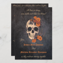 Gothic Wedding: Enchanting Floral Skulls