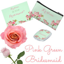 Pink Green Bridesmaid
