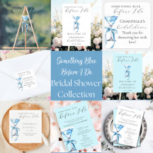 Something Blue Before I Do Martini Bridal Shower