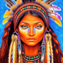Beautiful Native American Woman