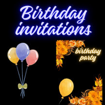 Stylish Birthday Invitation Designs Collection