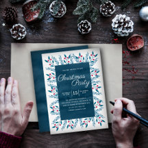 Watercolor Christmas Foliage