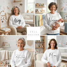 New Grandma Nana Mimi Gigi EST Year Designs
