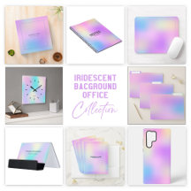 Soft colors holographic background home collection
