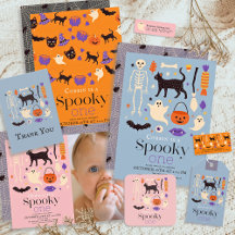 Spooky One Halloween Motifs 1st Birthday
