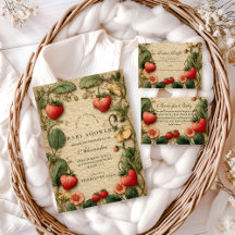 Strawberry Cottagecore Baby Shower