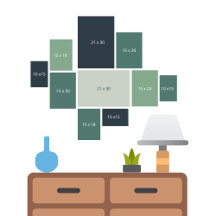 Gallery Wall Layout Template