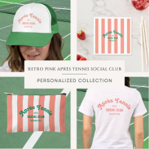 Retro Green Après Tennis Social Club Pink Stripe