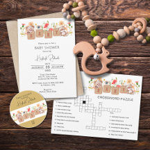 Wildflowers & Blocks Baby Shower Theme