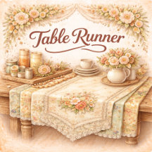 Vintage & Boho Table Runners Collection