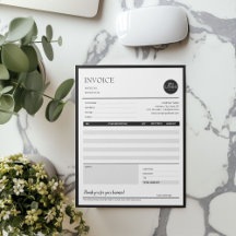 Minimalist Invoice Template for Small Business