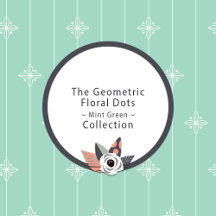The Geometric Floral Dots Mint Green Collection