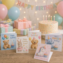 Custom Birthday Cards for Toddlers Collection