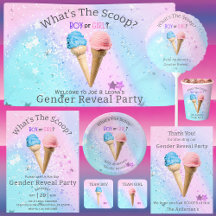 What's The Scoop? Ice Cream Gender Reveal Party!