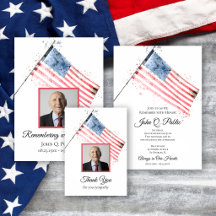 American Flag Funeral Memorial