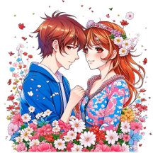 Anime Valentine's Day Cute Couple