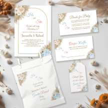 Pampas Grass Boho Baby Shower Gender Reveal