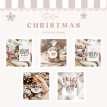 Colorful Retro  Merry Christmas