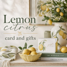 Lemon Citrus Cards and Gifts
