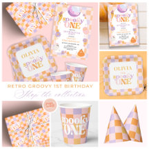 Retro Groovy Halloween First Birthday