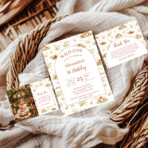 Blush Woodland Wild One Birthday