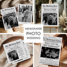 Newspaper Wedding Photo Collection
