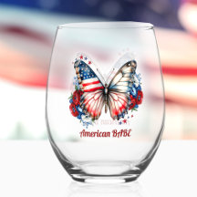 4th of July American Flag Butterfly