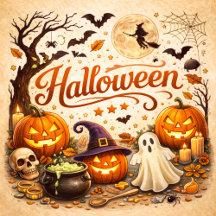 Halloween Wrapping Paper Sheets Collection