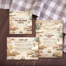 Retro Car Themed Kids Birthday