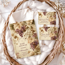 Vineyard Grape Floral Baby Shower