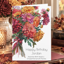 BIRTH MONTH FLOWERS BIRTHDAY CARDS & GIFTS