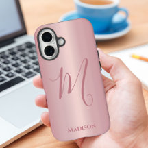 Rose Gold Monogram Collection 