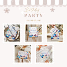 Blue Race Car Two Fast Birthday