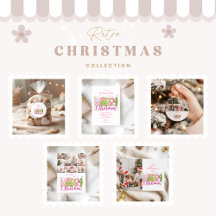 Photo Pink Green Bow Tree Merry Christmas