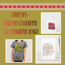 CHRISTMAS CALLIGRAPHY AND TYPOGRAPHY DESIGN