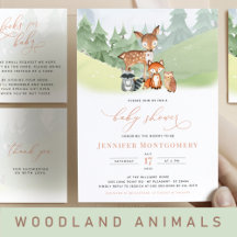 Woodland Animals Baby Shower