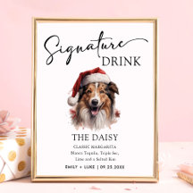 Christmas Rough Collie Dog Personalized