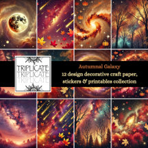 Autumnal Galaxy Scrapbook & Paper Craft Supplies