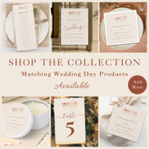 Elegant Boho Wildflower Wedding Invitations 