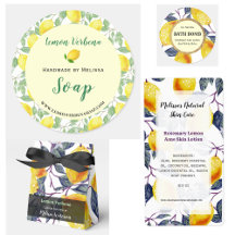 Lemon Botanical Home Business Labels