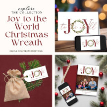Joy to the World Christmas Wreath