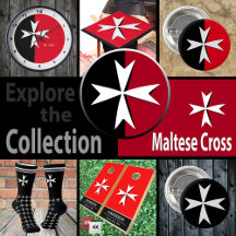 White Maltese Cross & St. John symbol / Matla