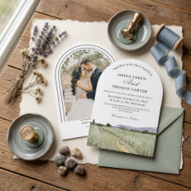 Minimalist Arch Wedding Invite   ROULIV