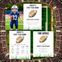 First Year Down Football Birthday Party