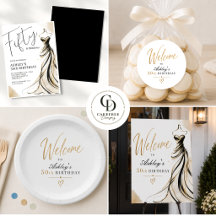 Elegant Fifty and Fabulous - Gold Dress Edition